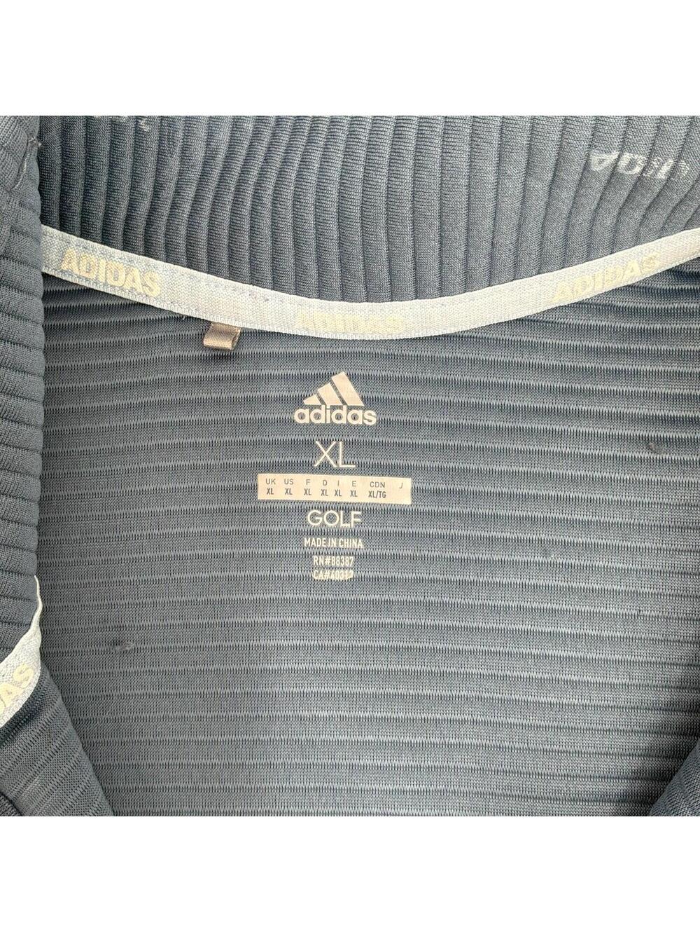 Adidas Golf Blue Zip Up Ribbed Jacket Women's Size Xl - Picture 3 of 6